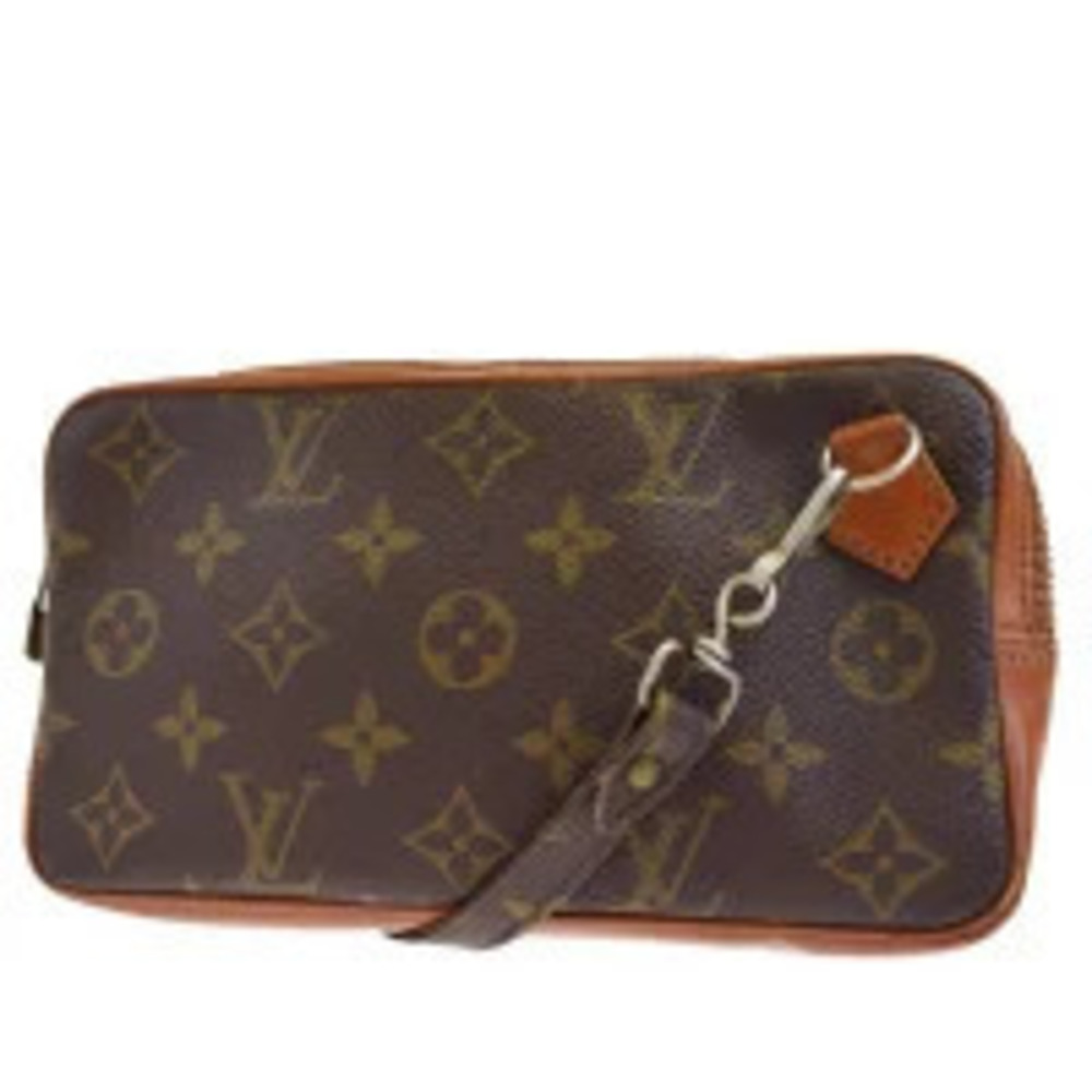 Louis Vuitton Pochette Marly Bandouliere Shoulder Bag Clutch Monogram Leather